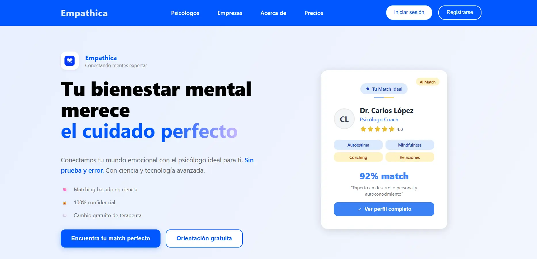 Empathica - Plataforma de Salud Mental